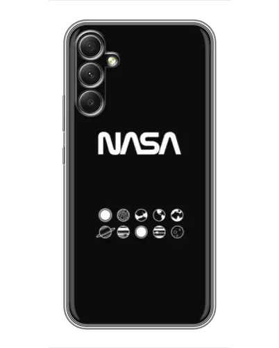 Чехол для Samsung Galaxy A34 с картинкой «NASA — технический принт» Чехол для Samsung Galaxy A34 с картинкой «NASA — технический принт»