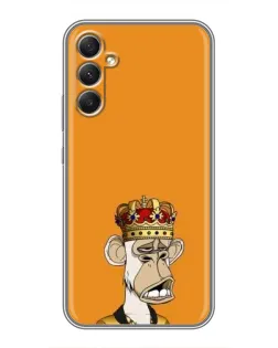 Чехол для Samsung Galaxy A34 с картинкой «Золотая обезьяна Bored Ape» Чехол для Samsung Galaxy A34 с картинкой «Золотая обезьяна Bored Ape»