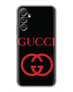 Чохол для Samsung Galaxy A34 з картинкою «Gucci — червоний логотип»