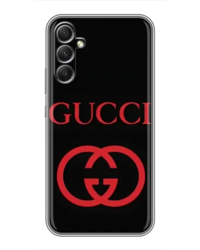 Чохол для Samsung Galaxy A34 з картинкою «Gucci — червоний логотип»