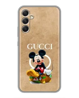 Чохол для Samsung Galaxy A34 з картинкою «Міккі Маус Gucci — крафт»
