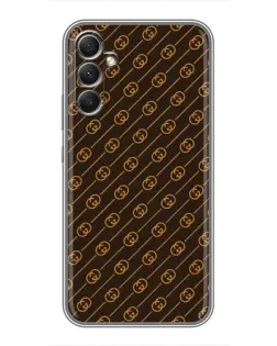 Чохол для Samsung Galaxy A34 з картинкою «Gucci — золоті діагоналі»