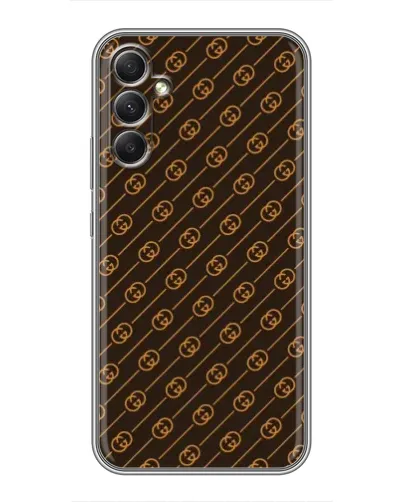 Чохол для Samsung Galaxy A34 з картинкою «Gucci — золоті діагоналі»