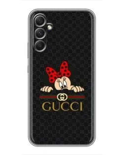 Чохол для Samsung Galaxy A34 з картинкою «Мінні Маус Gucci — чорний»