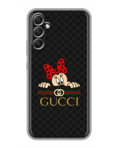 Чохол для Samsung Galaxy A34 з картинкою «Мінні Маус Gucci — чорний»