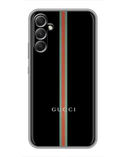 Чехол для Samsung Galaxy A34 с картинкой «Gucci — строгая линия»