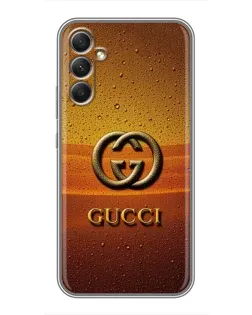 Чехол для Samsung Galaxy A34 с картинкой «Gucci — солнечный градиент»