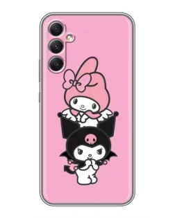 Чехол для Samsung Galaxy A34 с картинкой «My Melody и Kuromi»