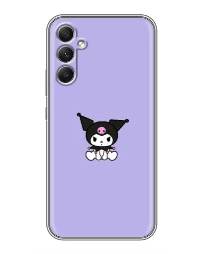 Чехол для Samsung Galaxy A34 с картинкой «Kuromi — фиолетовый минимализм»