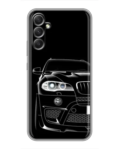 Чехол для Samsung Galaxy A34 с картинкой «Темный силуэт BMW» Чехол для Samsung Galaxy A34 с картинкой «Темный силуэт BMW»
