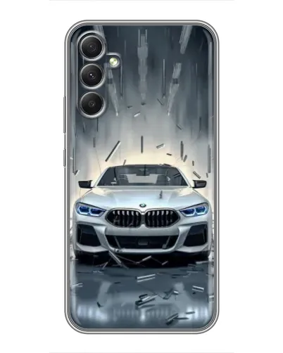Чехол для Samsung Galaxy A34 с картинкой «BMW в свете фар» Чехол для Samsung Galaxy A34 с картинкой «BMW в свете фар»