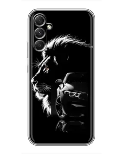 Чехол для Samsung Galaxy A34 с картинкой «BMW и лев»