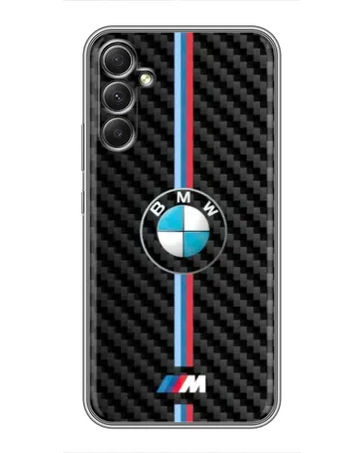 Чехол для Samsung Galaxy A34 с картинкой «Эмблема BMW и карбон» Чехол для Samsung Galaxy A34 с картинкой «Эмблема BMW и карбон»
