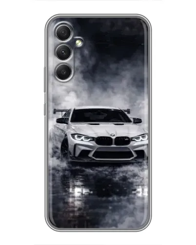 Чехол для Samsung Galaxy A34 с картинкой «BMW сквозь туман» Чехол для Samsung Galaxy A34 с картинкой «BMW сквозь туман»