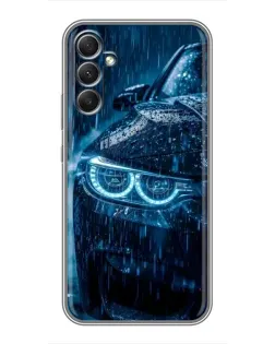 Чехол для Samsung Galaxy A34 с картинкой «BMW под дождем» Чехол для Samsung Galaxy A34 с картинкой «BMW под дождем»