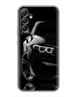 Чехол для Samsung Galaxy A34 с картинкой «Черная BMW — профиль» Чехол для Samsung Galaxy A34 с картинкой «Черная BMW — профиль»