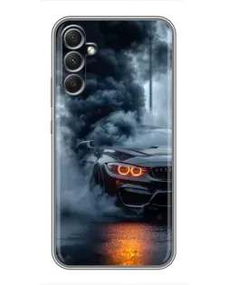 Чехол для Samsung Galaxy A34 с картинкой «BMW M-Power — абстракция» Чехол для Samsung Galaxy A34 с картинкой «BMW M-Power — абстракция»