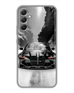 Чехол для Samsung Galaxy A34 с картинкой «BMW — акварельный дрифт» Чехол для Samsung Galaxy A34 с картинкой «BMW — акварельный дрифт»