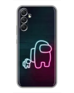 Чехол для Samsung Galaxy A34 с картинкой «Among Us неон-арт» Чехол для Samsung Galaxy A34 с картинкой «Among Us неон-арт»