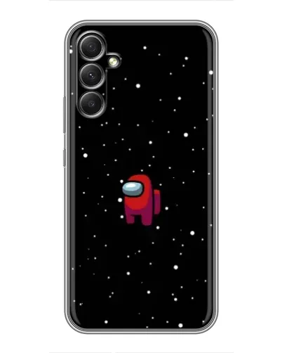 Чехол для Samsung Galaxy A34 с картинкой «Красный Among Us»