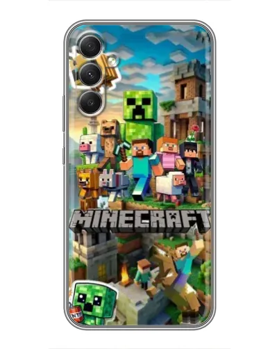 Чехол для Samsung Galaxy A34 с картинкой «Замок Minecraft» Чехол для Samsung Galaxy A34 с картинкой «Замок Minecraft»
