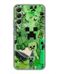 Чохол для Samsung Galaxy A34 з картинкою «Кріпери Minecraft»