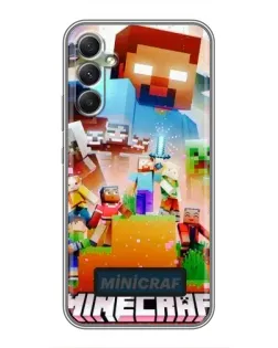 Чохол для Samsung Galaxy A34 з картинкою «Minecraft герої гри»