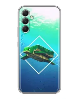Чехол для Samsung Galaxy A34 с картинкой «Черепаха Minecraft» Чехол для Samsung Galaxy A34 с картинкой «Черепаха Minecraft»