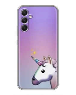 Чехол для Samsung Galaxy A34 с картинкой «Единорог градиент» Чехол для Samsung Galaxy A34 с картинкой «Единорог градиент»