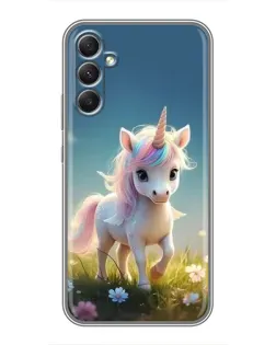 Чехол для Samsung Galaxy A34 с картинкой «Единорог на поляне» Чехол для Samsung Galaxy A34 с картинкой «Единорог на поляне»