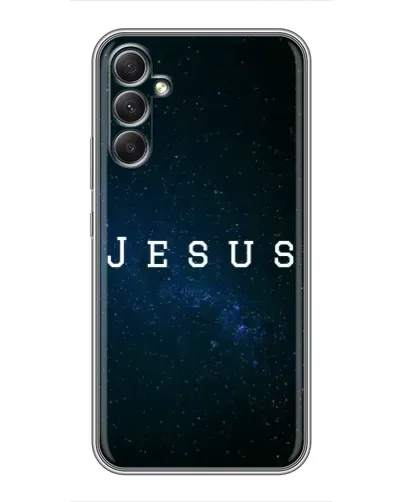 Чехол для Samsung Galaxy A34 с картинкой «Звездное небо Jesus»