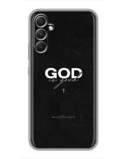 Чехол для Samsung Galaxy A34 с картинкой «GOD — Бог над всем»