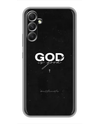 Чехол для Samsung Galaxy A34 с картинкой «GOD — Бог над всем»