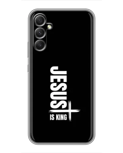 Чехол для Samsung Galaxy A34 с картинкой «Вертикаль веры Jesus»