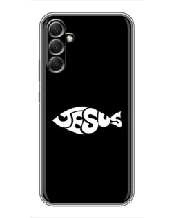 Чехол для Samsung Galaxy A34 с картинкой «Рыба Jesus» Чехол для Samsung Galaxy A34 с картинкой «Рыба Jesus»