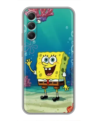 Чехол для Samsung Galaxy A34 с картинкой «Подводный привет»
