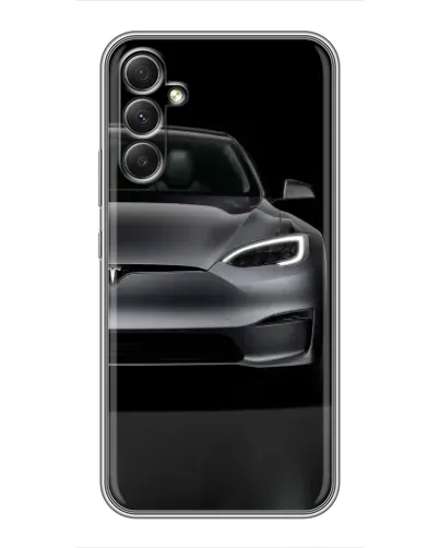 Чехол для Samsung Galaxy A34 с картинкой «Tesla Model S Look»
