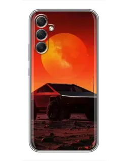 Чохол для Samsung Galaxy A34 з картинкою «Cybertruck на Марсі» Чохол для Samsung Galaxy A34 з картинкою «Cybertruck на Марсі»