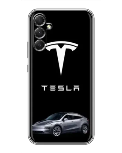 Чехол для Samsung Galaxy A34 с картинкой «Tesla Model Y»
