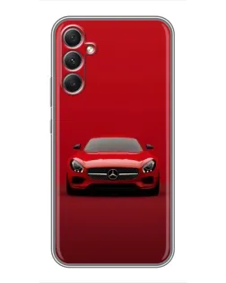 Чехол для Samsung Galaxy A34 с картинкой «Красный Mercedes AMG»