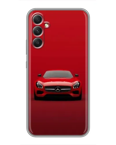 Чехол для Samsung Galaxy A34 с картинкой «Красный Mercedes AMG»