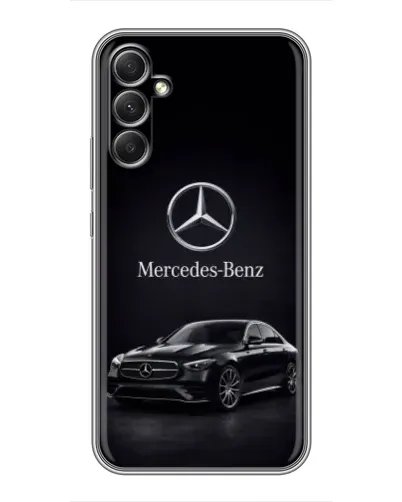 Чехол для Samsung Galaxy A34 с картинкой «Mercedes — решетка радиатора»