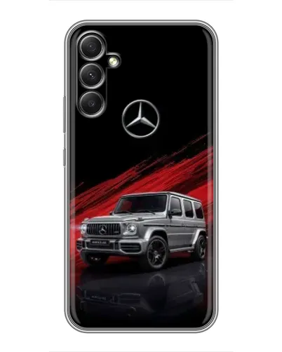 Чехол для Samsung Galaxy A34 с картинкой «Mercedes G-Class красный»