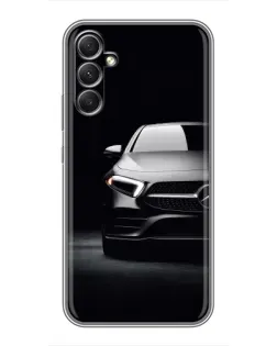 Чехол для Samsung Galaxy A34 с картинкой «Свет фар Mercedes»