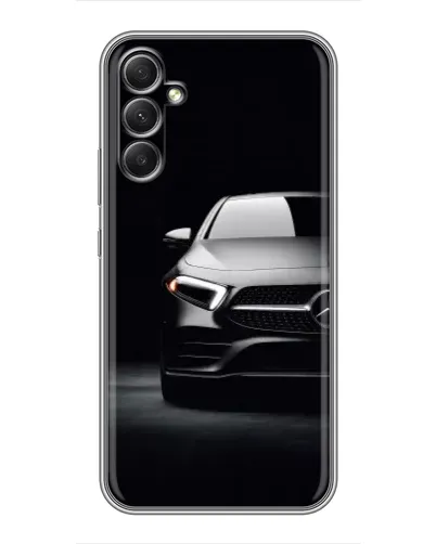 Чехол для Samsung Galaxy A34 с картинкой «Свет фар Mercedes»