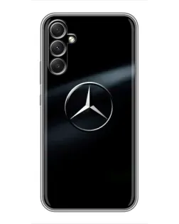 Чехол для Samsung Galaxy A34 с картинкой «Mercedes на металле» Чехол для Samsung Galaxy A34 с картинкой «Mercedes на металле»