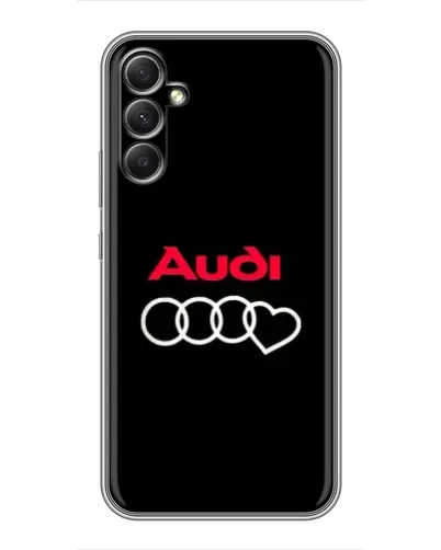 Чехол для Samsung Galaxy A34 с картинкой «Логотип Audi Heart»