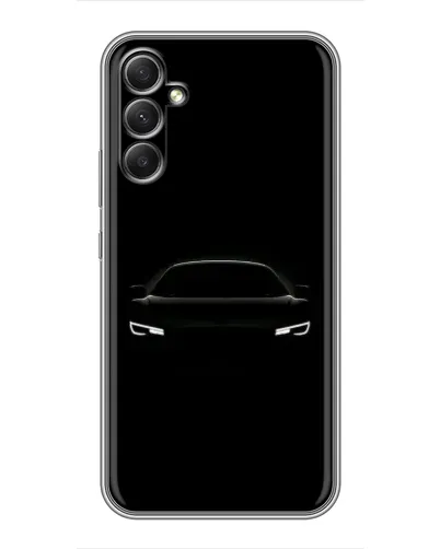 Чехол для Samsung Galaxy A34 с картинкой «Взгляд Audi в темноте»