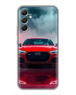 Чехол для Samsung Galaxy A34 с картинкой «Audi RS — красный стиль»