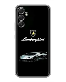 Чехол для Samsung Galaxy A34 с картинкой «Логотип Lamborghini классика»